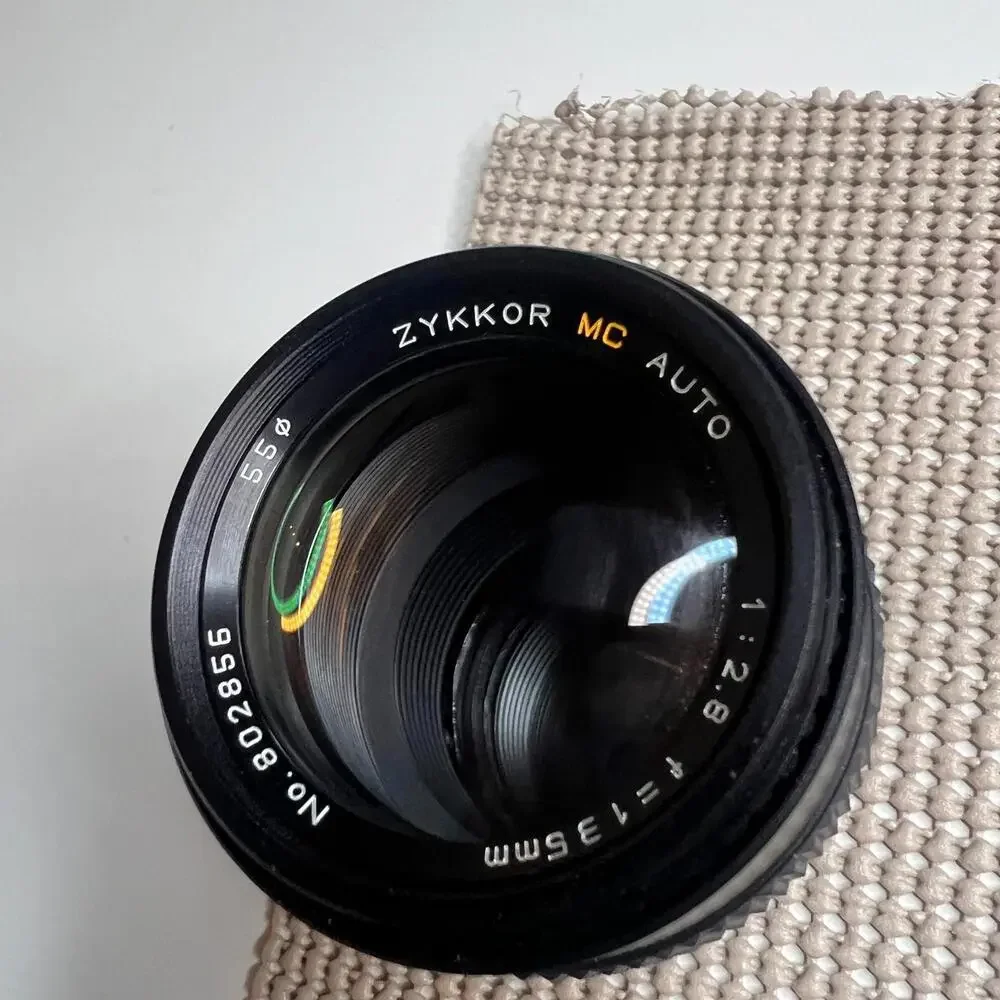 Zykkor MC Auto 135mm f/2.8 Telephoto Prime Lens 55mm Japan Vintage Manual Focus‎